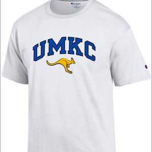 UMKC Champion White Short Sleeve Tee Shirt